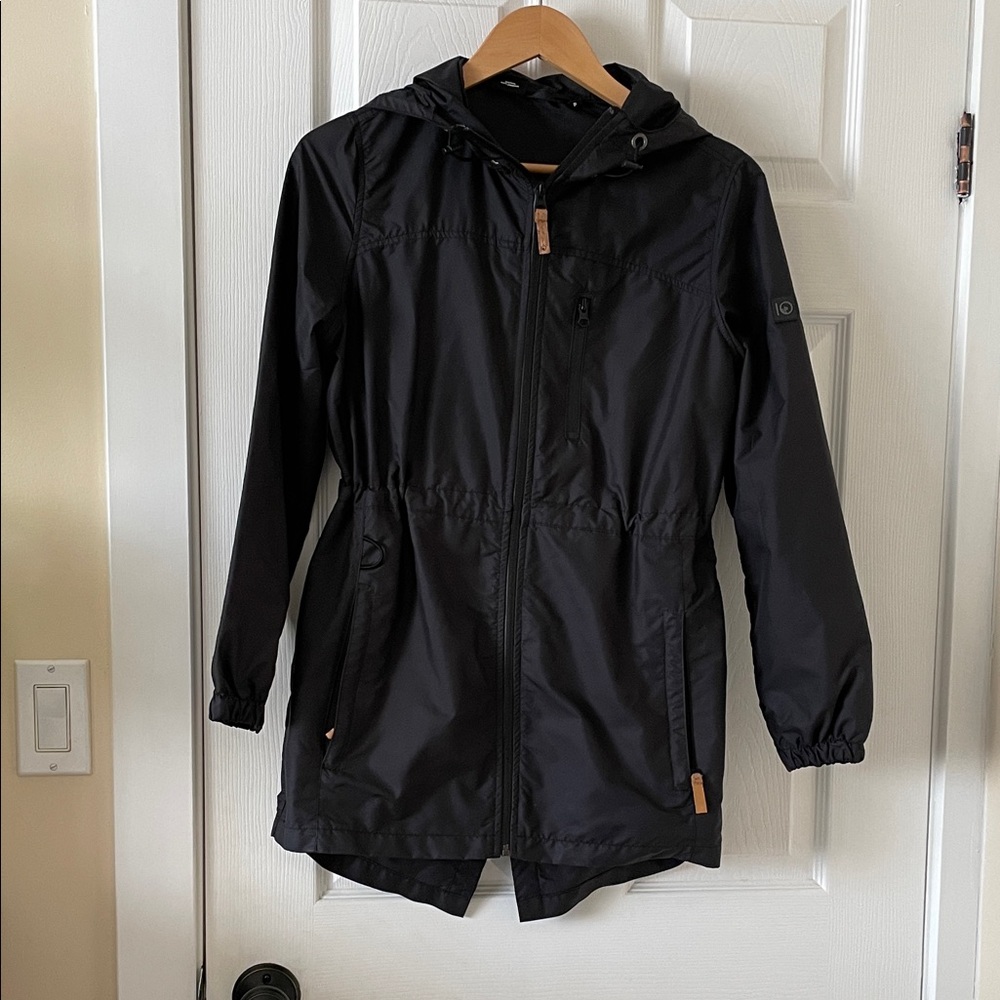 Tentree black rain jacket